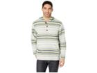 Pendleton Serape Stripe Popover Hoodie (green Stripe) Men's Sweatshirt