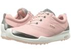 Ecco Golf Biom Hybrid Hydromax (silver Pink/silver Pink) Women's Golf Shoes