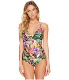 Jantzen Floral Tropical Ots One-piece (multi) Women's Swimsuits One Piece