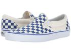 Vans Classic Slip-ontm ((primary Check) True Blue/white) Skate Shoes