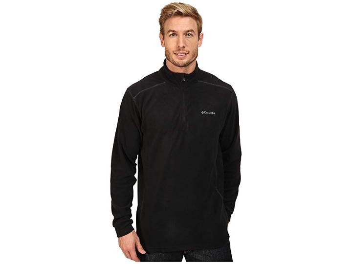 Columbia Klamath Rangetm Ii Half Zip (black 1) Men's Long Sleeve Pullover