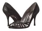Adrianna Papell Fallon (black Foil Sleek) High Heels