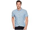 Prana Broderick Short Sleeve Shirt (chambray Blue Cactus) Men's Short Sleeve Button Up