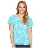 Fresh Produce White Sands Vintage Go To Top (luna Turquoise) Women's Clothing