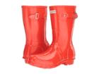 Hunter Original Short Gloss Rain Boots (orange) Women's Rain Boots