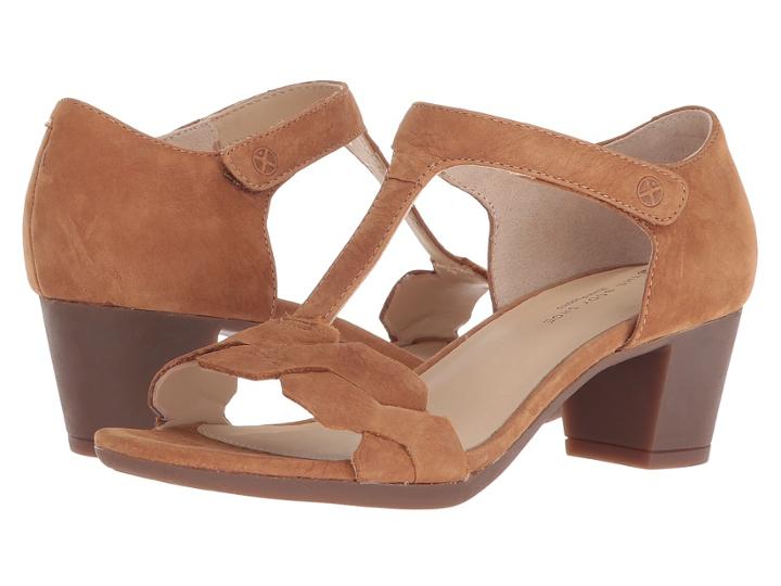 Hush Puppies Masseter T-strap (tan Nubuck) Women's Dress Sandals