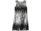 Us Angels Sleeveless Ombre Sequin Shift Dress (big Kids) (slate) Girl's Dress