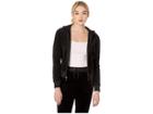 Juicy Couture Robertson Microterry Jacket (pitch Black) Women's Clothing