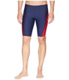 Speedo Launch Splice Jammer (navy/red/white) Men's Swimwear
