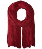 Polo Ralph Lauren Exploded Rope Cable Scarf (wine) Scarves