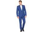 Nick Graham Birdseye 32 Finished Bottom Suit (bright Blue) Men's Suits Sets