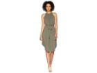 Lucky Brand Halter Neck Dress (olive) Women's Dress