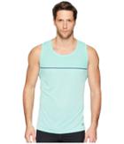 Asics Cool Singlet (opal Green) Men's Sleeveless