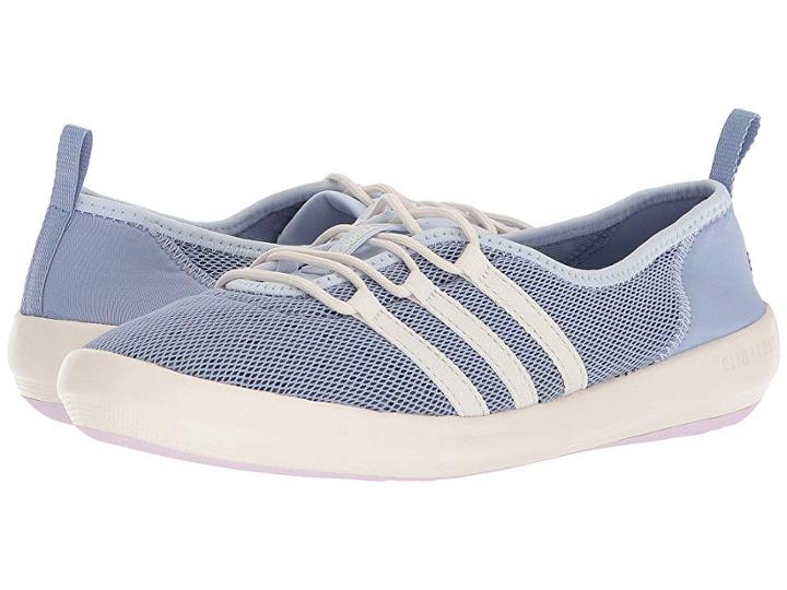 Adidas Outdoor Terrex Cc Boat Sleek (chalk Blue/chalk White/aero Pink) Women's  Shoes