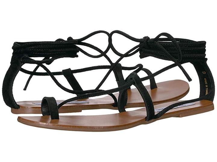 Steve Madden Worship (black Suede) Women's Sandals