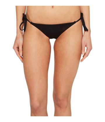 Becca By Rebecca Virtue Color Code Tie Side Pant Bottoms (black) Women's Swimwear