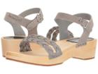 Swedish Hasbeens Tanja Debutant (grey Nubuck) Women's Sandals