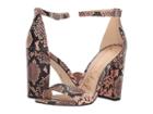 Sam Edelman Yaro Ankle Strap Sandal Heel (dusty Rose Royal Snake Print Goat Leather) Women's Dress Sandals