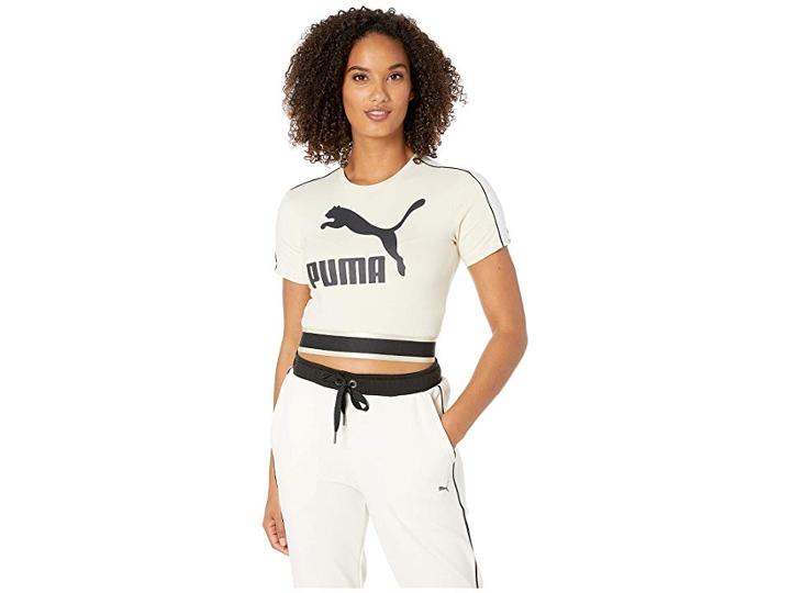 Puma Revolt Cropped Tee (birch) Women's T Shirt