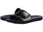 Crocs Sloane Hammered Metallic Slide (navy/navy) Women's  Shoes