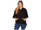 Lanston Oversized Pullover Sweatshirt (black) Women's Sweatshirt