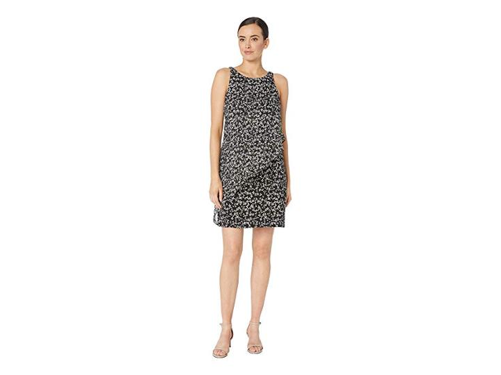 Tommy Hilfiger Mirage Daisy Dot Dress (black Multi) Women's Dress