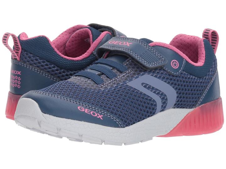 Geox Kids Sveth 1 (little Kid/big Kid) (avio/fuchsia 1) Girl's Shoes