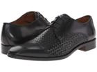 Massimo Matteo 4-eye Woven Cap Toe (black) Men's Lace Up Cap Toe Shoes