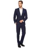 Nick Graham Navy Plaid Slim Fit Suit (blue) Men's Suits Sets