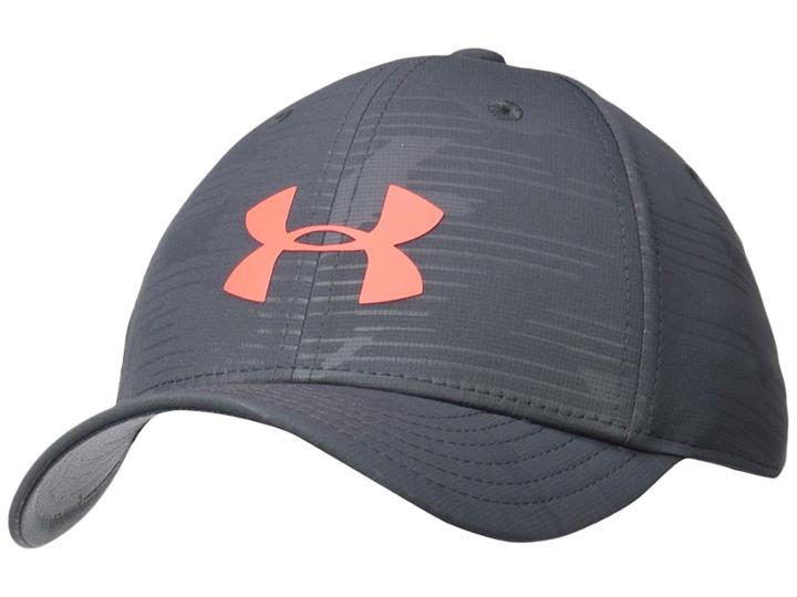 Under Armour Ua Storm Headline Cap (youth) (stealth Gray/neon Coral) Caps