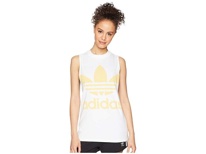 Adidas Originals Trefoil Tank Top (white/sand) Women's Sleeveless