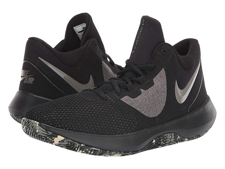 Nike Air Precision Ii (black/dark Stucco/cargo Khaki/sequoia) Men's Basketball Shoes