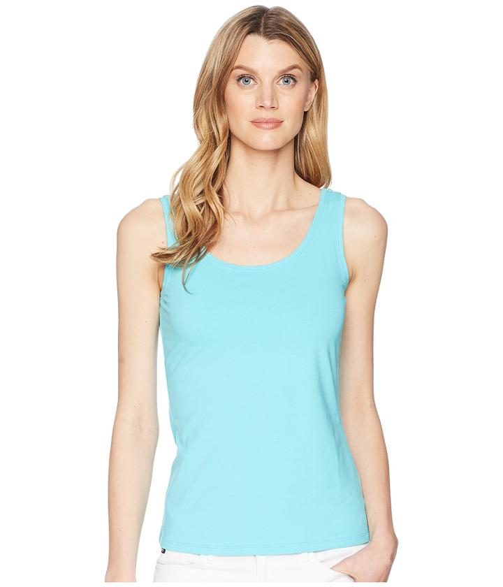 Nic+zoe Perfect Tank Top (aqua) Women's Sleeveless