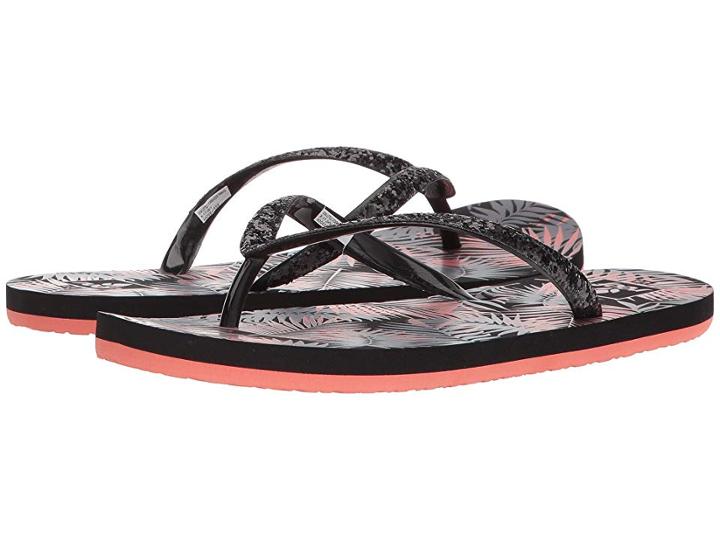 Reef Kids Little Stargazer Prints (infant/toddler/little Kid/big Kid) (black Tropic) Girls Shoes