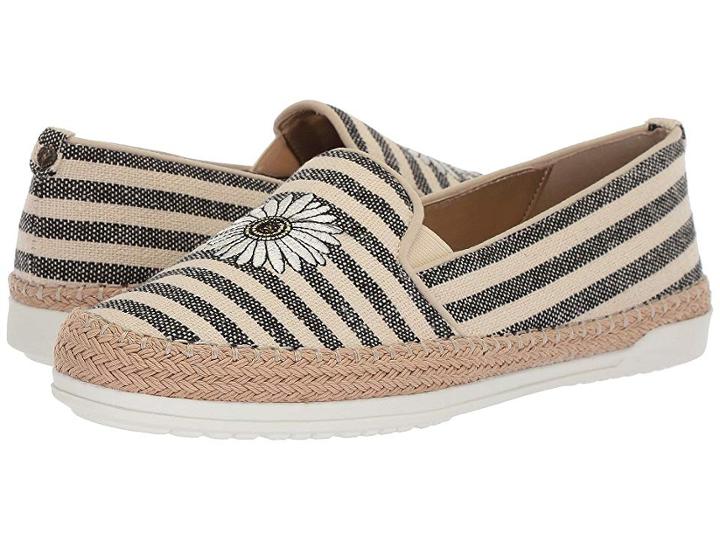 Anne Klein Zarenna (black/natural Fabric) Women's Shoes