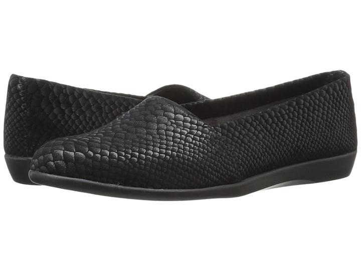 Aerosoles Trend Setter (black Snake) Women's Flat Shoes
