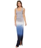 Young Fabulous & Broke Indio Dress (capri Blue Ombre) Women's Dress