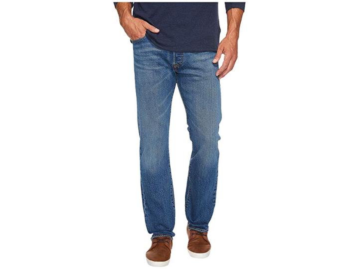 Levi's(r) Mens 501(r) Original (purple Rain Stretch) Men's Jeans