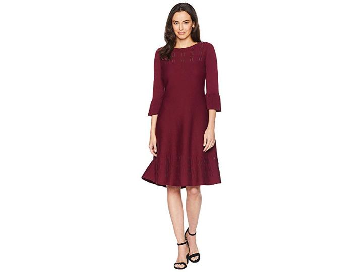 Nic+zoe Illusion Twirl Dress (amaranth) Women's Dress