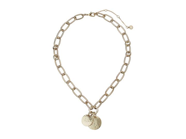French Connection Paperclip Collar Necklace 17 (gold) Necklace