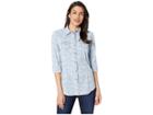 Ariat R.e.a.l.tm Bold Snap Shirt (chambray Blue) Women's Long Sleeve Button Up