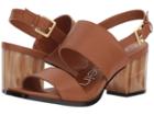 Calvin Klein Rosemary Block Heel Sandal (cognac) High Heels