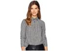 Roxy Concrete Streets Check Woven Traditional Top (true Black Tea For Two Gingham) Women's Clothing