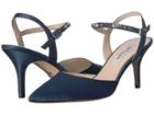 Nina Tonya (new Navy Satin) Women's 1-2 Inch Heel Shoes