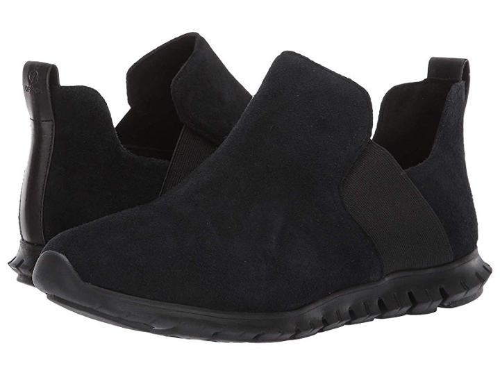 Cole Haan Zerogrand Slip-on Boot (black Suede) Women's Boots