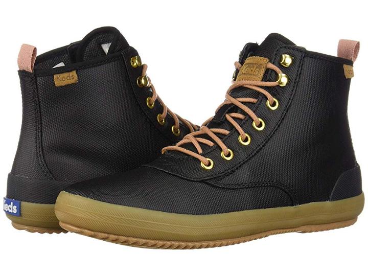 Keds Scout Boot Splash Canvas Wax (black) Women's Lace-up Boots