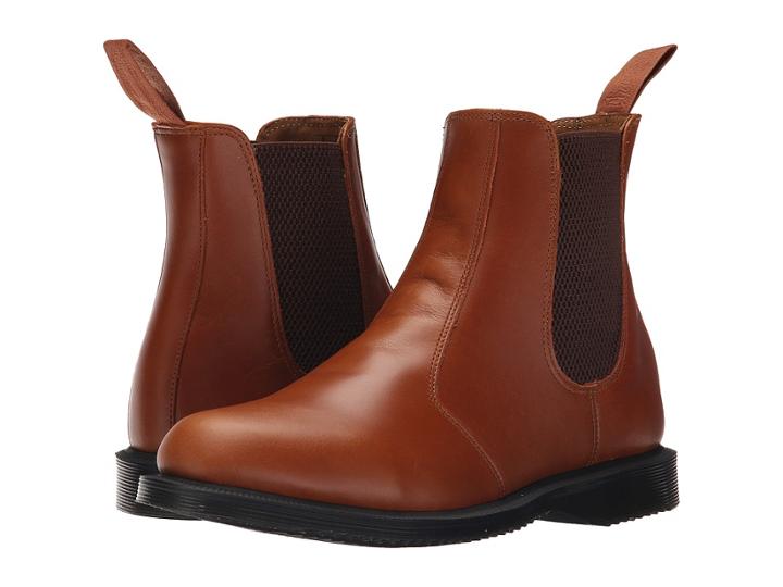 Dr. Martens Flora Chelsea Boot (oak Analine) Women's Lace-up Boots