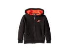 Nike Kids Futura Fleece Sherpa Full Zip (little Kids) (black) Boy's Sweatshirt