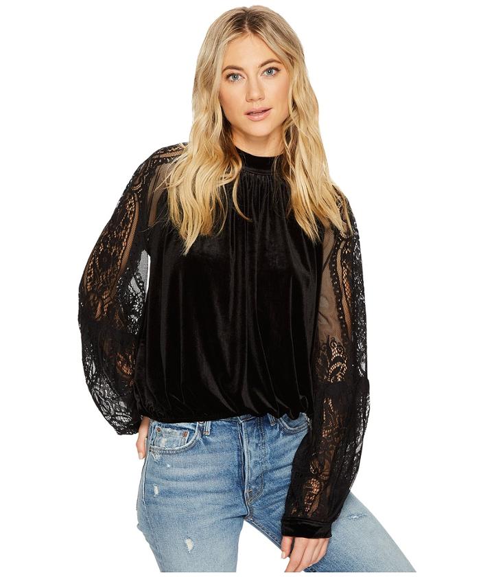 Free People Dream Team Top (black) Women's Clothing