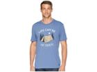 Life Is Good Life Can Be In Tents Crusher Tee (heather Vintage Blue) Men's T Shirt
